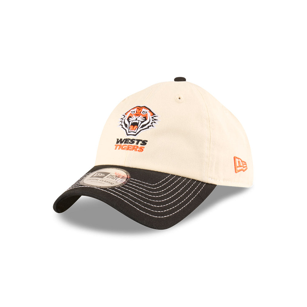 Wests Tigers Hat - 2025 NRL 2Tone Chrome Contrast Casual Classic Strapback Cap - New Era